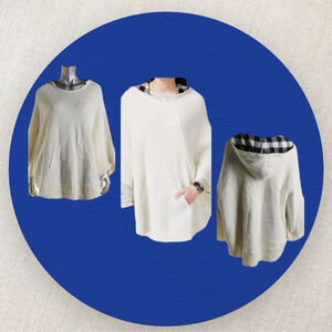 394 - Poncho with Hood and Pocket